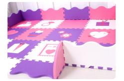 China Non-Toxic Eva Puzzle Foam Playmat  With  Rails New Desgin supplier