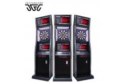 China Unique Animations Promotional Electronic Dart Board Machine Customizable Dart Arcade with Themed Visuals supplier