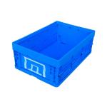 Stable Blue Collapsible Plastic Containers / Folding Plastic Crates for sale