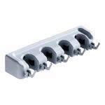 5 Position Cleaning Tool Holder 6 Hooks Wall Mount Broom Holder 447g