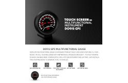 China 15VDC GPS Compass Car Racing Dashboard Gauge DO912 Touch supplier