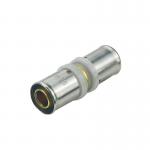 OEM Pex Press Fittings For Pex Al Pex Pipe And Pex Pipe Natural Brass Color For Floor Heating System for sale