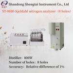 Distiller 800W kjeldahl nitrogen analyzer 8 Holes Azotometer Power 1500W for sale