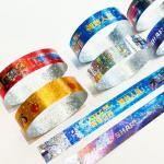 Hot Sale Shiny Laser Glitter Promotional Wristband Waterproof Laser Paper Bracelet Adult Kid Events Admission Wristband for sale