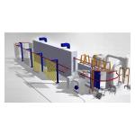 Custom Overhead Conveyor Coating Line Finish Line Powder Coating 1Ph for sale