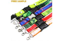 China Dye Sublimation Printing Lanyard , Polyester Nylon Id Card Lanyards supplier