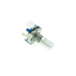 Custom Metal Shaft 5 Pin 11mm Linear Rotary Encoder With Switch for sale