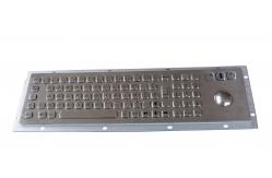 China Industrial Keyboard With Trackball Panel Mount Metal Wired Keyboard supplier