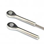 Polished Eye Terminal in Stainless Steel AISI316 or AISI304 with Long-Lasting Finish for sale