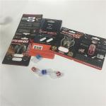 Sexual Enhancement Capsules Packaging Rhino X Blister Pills Paper Card With Bottle / Box for sale