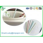 100% Wood Pulp 60gsm 120gsm Food Grade Straw Paper Roll With 14mm 15mm Width for sale