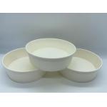 Disposable PE Coating Single Wall Kraft / White Paper Salad Containers 500ml for sale