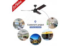 China Reading Room 64.4w ABS Ceiling Fan Dc Inverter Silent Design supplier