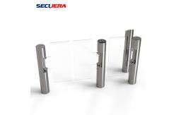China Pedestrian Automatic Sliding Security Entrance Control Swing RFID Turnstile Barrier Gate supplier