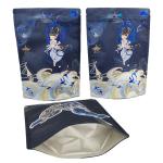 High Quality Customized Reusable Zipper Plastic Packaging Bag for Chocolate Nut Protein Bar Soft Touch Mylar Bag for sale