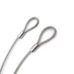 Display Wire Rope Lanyard Steel Wire Sling Stainless Steel With String Loops
