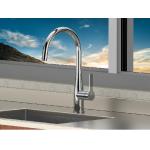 Anti Fingerprint Kitchen Sink Mixer Taps 360 Degree Rotatable