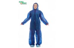 China CE Approved Waterproof Anti-bacterial Disposable use Coverall With Hood And Feetcove supplier