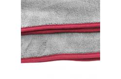 China 50X70cm Double Deck Coral Fleece Microfiber Car Cleaning Cloth supplier