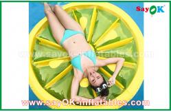 China Yellow / Red / Fruit Slice Pool Float Raw Inflatable Pool Toys For Swimming supplier
