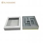 Luxury Custom Gift Box Cosmetic Skin Care Packaging Cardboard Paper Boxes , Lid And Base Paper Box With Window for sale
