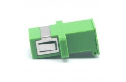 China High Durability SC Fiber Optic Couplers with Filp Auto Shutter and Flange supplier