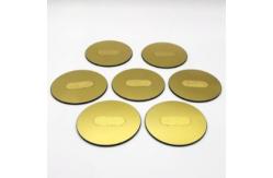 China Gold Layer Optical Quartz Glass Plate of 6.91g/cm3 Density supplier