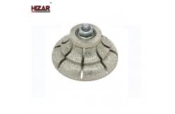 China Diamond Bullnose 85mm Stone Router Bits M14 Thread No 1 Grit supplier