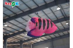 China Big Oxford LED Inflatable Flying Fish For Amusement Parks supplier