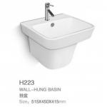 Mix Pit Spacing 180mm Two Piece WC Toilet  And Wall Hung Basin Set