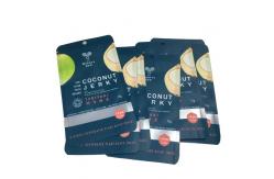 China Flat Mylar Pouches Coconut Jerky Packaging Bags With Clear Window supplier