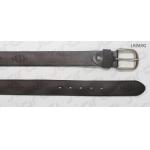 Punching Dots Casual Leather Belts Coffee Color With Old Silver Pin Buckle for sale