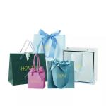 Custom Thick Marble Printed Paper Carrier Bags 28x20x10cm 250g C1s Art Paper for sale