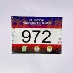 Customized Competition Identification Numbers Thickness 0.5mm PANTONE Color Race Biking Marathon Number Bibs for sale