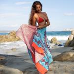 Microfiber Two Side Printed Beach Towel Quick Dry Sand Free Proof Recycled Beach Towel for sale