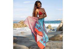China Softness Soft Printed Beach Towel Care Instructions Machine Washable supplier