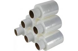 China LLDPE Red Stretch And Shrink Film 0.012mm Designed With Plastic Handle supplier