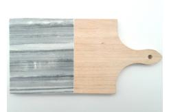 China Cheese Chopping Stone Placemats , Rectangle Wooden Marble Cutting Board supplier