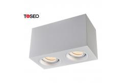 China Restaurant Square Surface Mounted Downlight Adjustable Gu10 Ceiling Spotlights supplier