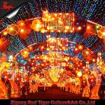 Theme Park Chinese Festival Lantern Sunproof Zigong Lantern for sale