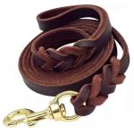 leather slip lead for dogs Training 4/6 ft Length 3/5 inch Width for Medium and Large Dogs for sale
