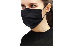 China Comfortable Black Earloop Mask , Black Disposable Mask Without Any Stimulation supplier