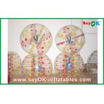 Colorful TPU Bubble Ball 0.6mm  1.5m DIA Inflatable Body Bumper Ball For Fun for sale