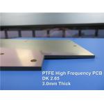 Metal Based High Frequency PCB Built on 3.0mm PTFE with 1.0oz coating Immersion Gold for Radio Device for sale