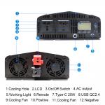 Remote Control Pure Sine Wave Inverter 3000W 4000W 5000w Solar Power Inverter