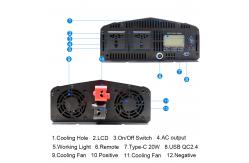 China Remote Control Pure Sine Wave Inverter 3000W 4000W 5000w Solar Power Inverter supplier