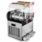 Double Tank Frozen Drink Ice Slush Machine / Frozen Ice Maker For Supermarket for sale