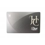 Frosted 0.5mm SS Metal Membership Card Debossed Logo for sale