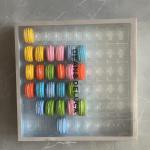 Macaron 60 Transparent Macaron Tray Packaging Handmade Box  Chocolate Packaging for sale