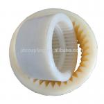 Nylon Gear Flexible Coupling Parts Inner Ring White Color Customized   Nylon sleeve inner gear ring for sale